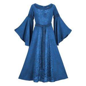 NWT Holyclothing Holy Clothing Eowyn Maxi Blue Divine - S Small